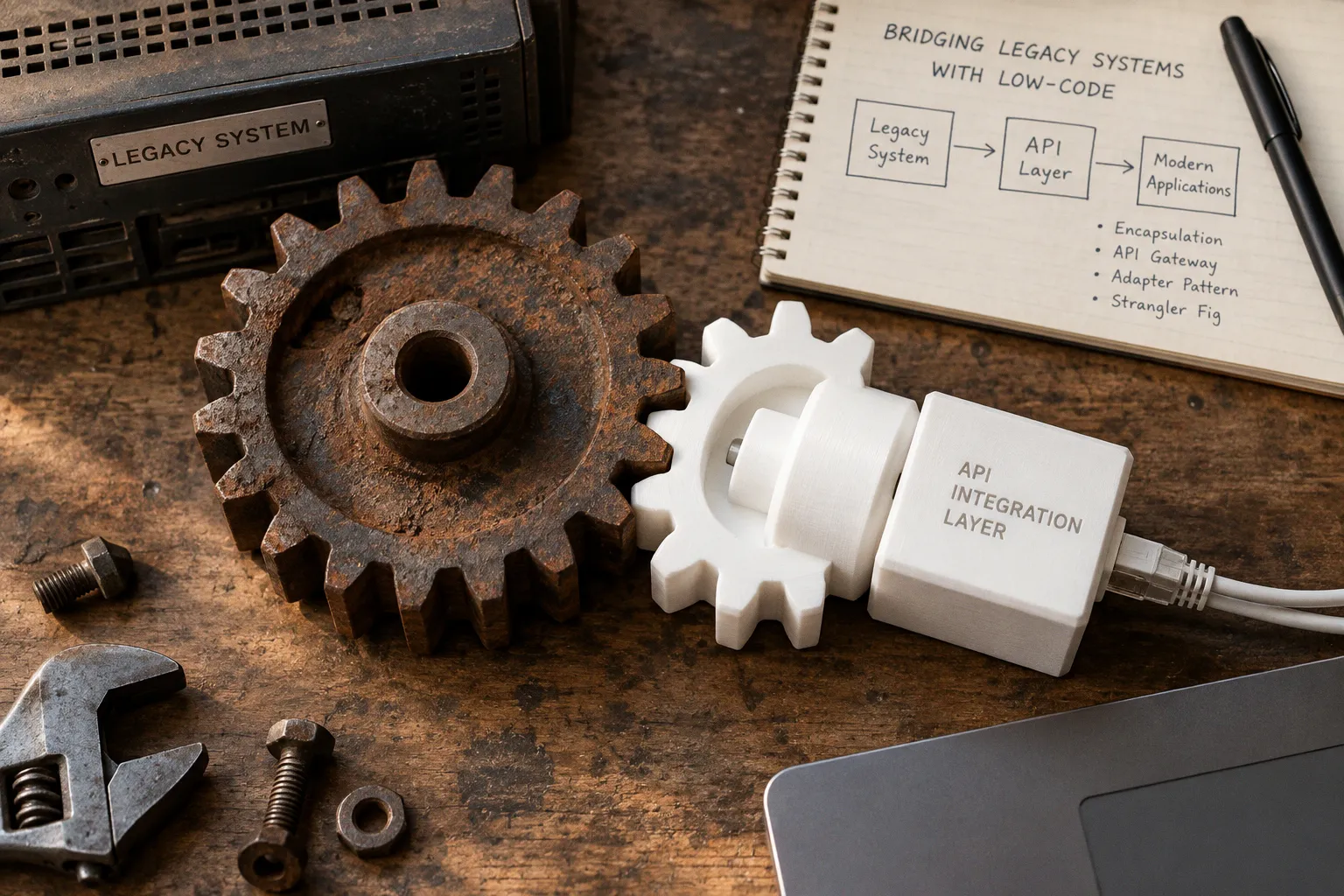 Legacy system API integration: bridging gaps with low-code