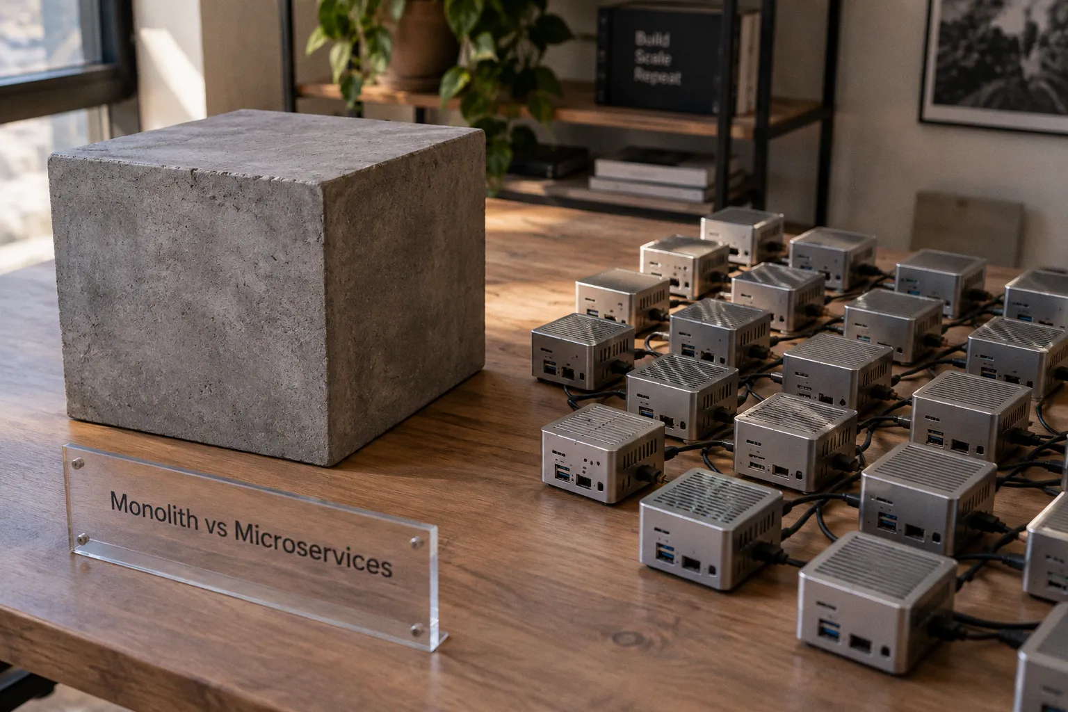 Monolithic vs microservices architecture for custom web apps