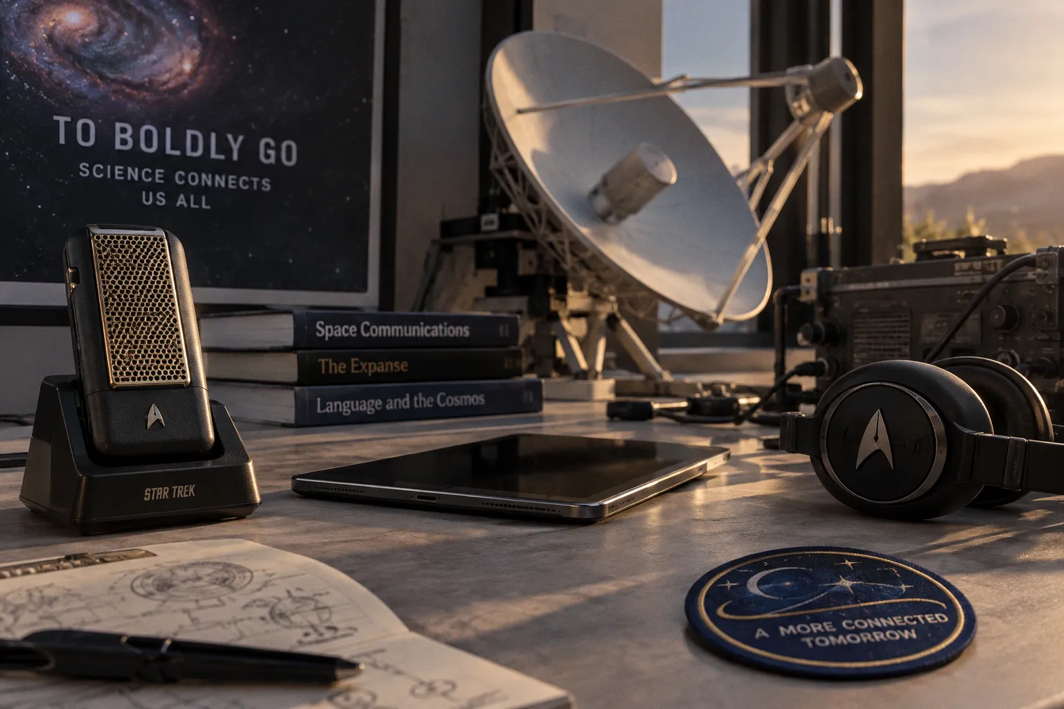 The universal language of space is... Star Trek? Mais oui.
